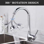 Load image into Gallery viewer, Faucet-360 Degree Flexible Stainless Steel Rotating 2 Modes Water Saving Faucet
